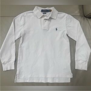 Polo by Ralph Lauren Kids White Long Sleeve Polo